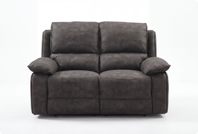 Chelsea Grey Suede Fabric Electric Recliner 2 Seater Sofa