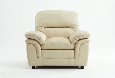 Florence Cream Leather Armchair