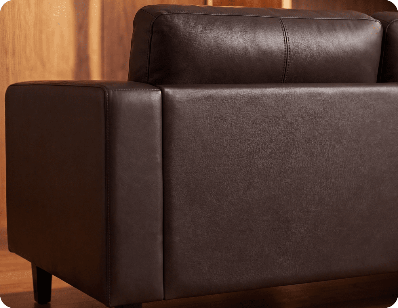 Nova Brown Leather 2 Seater Sofa