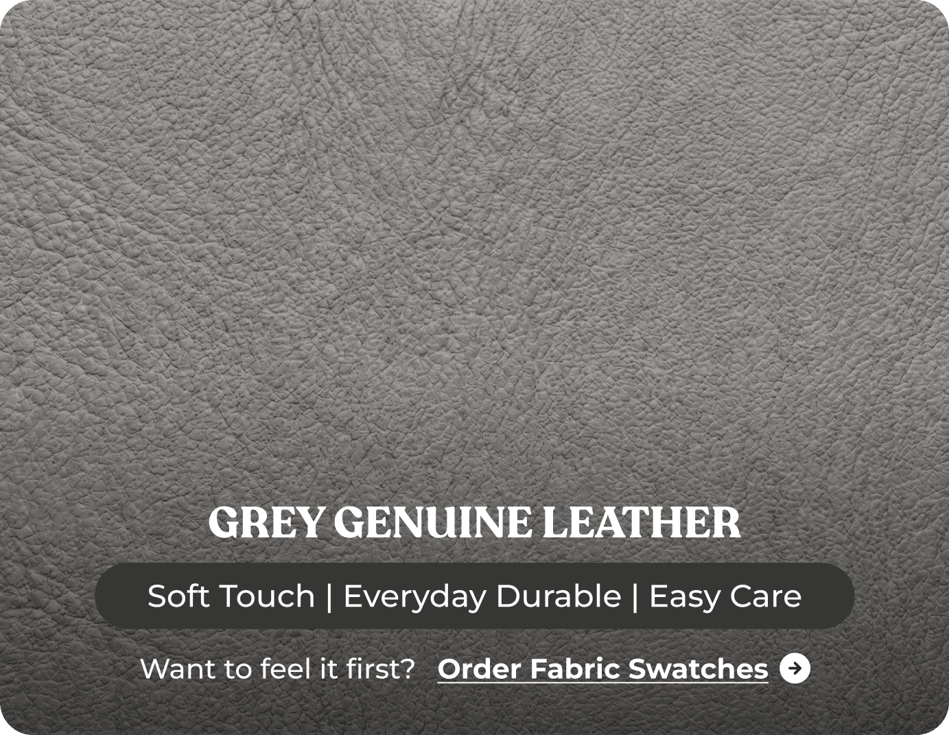Leo Genuine Leather Grey Electric Power Recliner Armchair