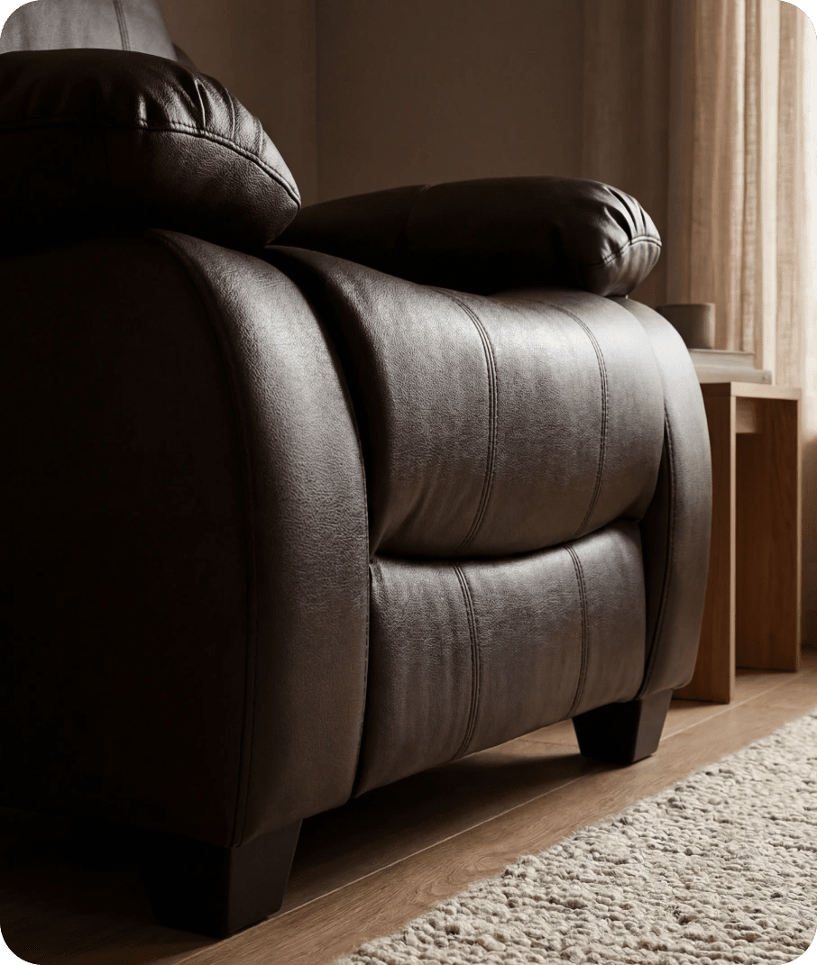 Veloura Brown Leather Armchair