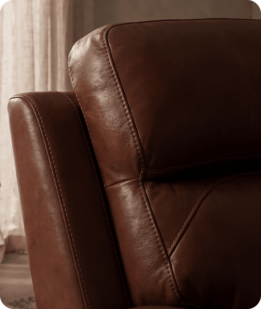 Milano Genuine Leather Tan Electric Power Recliner 2 Seater