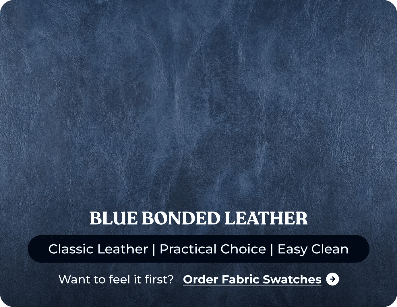 Chesterfield Blue Leather Antique 3 Seater Sofa