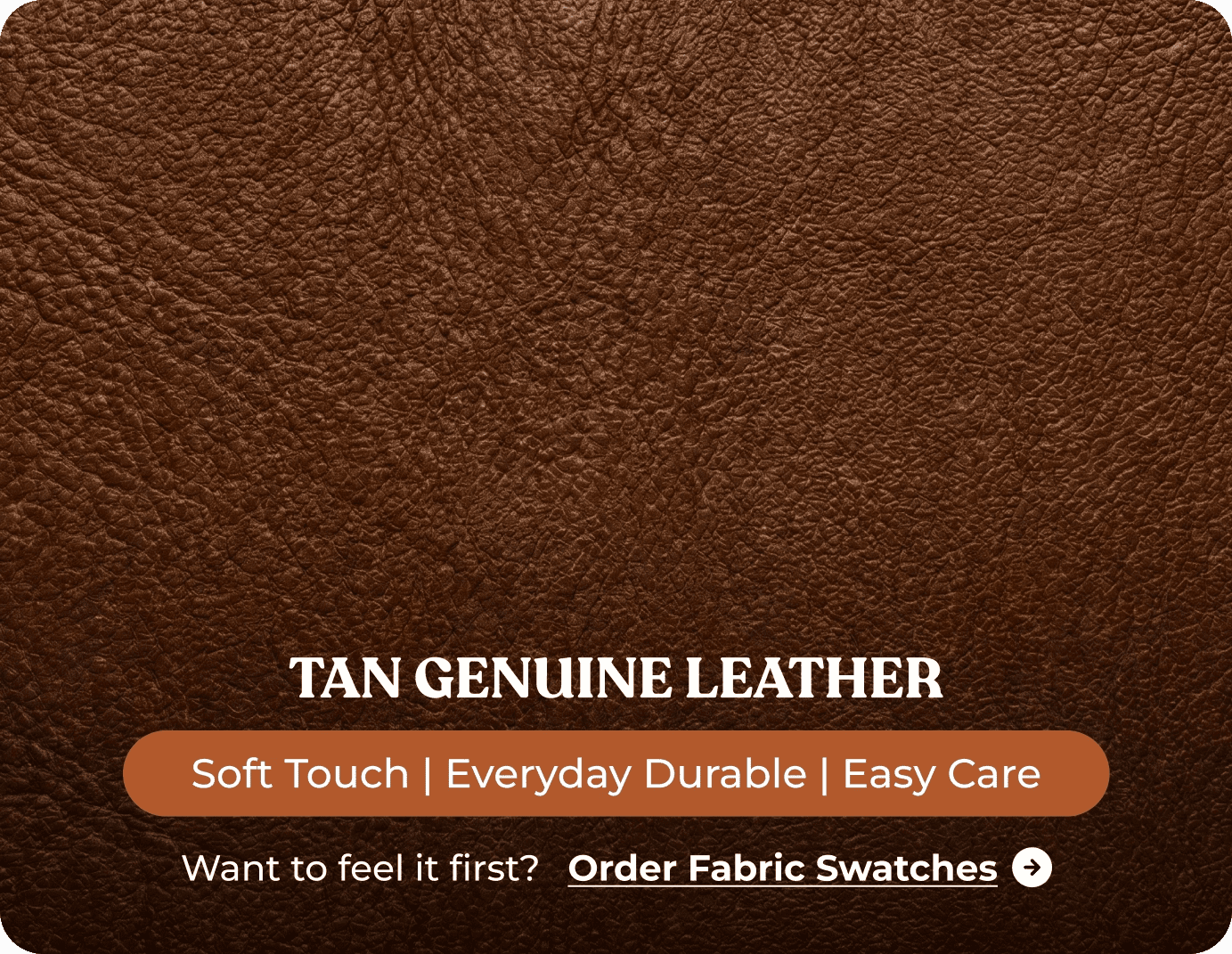Derby Genuine Leather Tan Rise & Recline Mobility Chair
