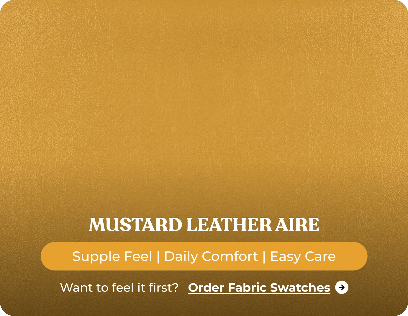 Florence Mustard Leather Footstool