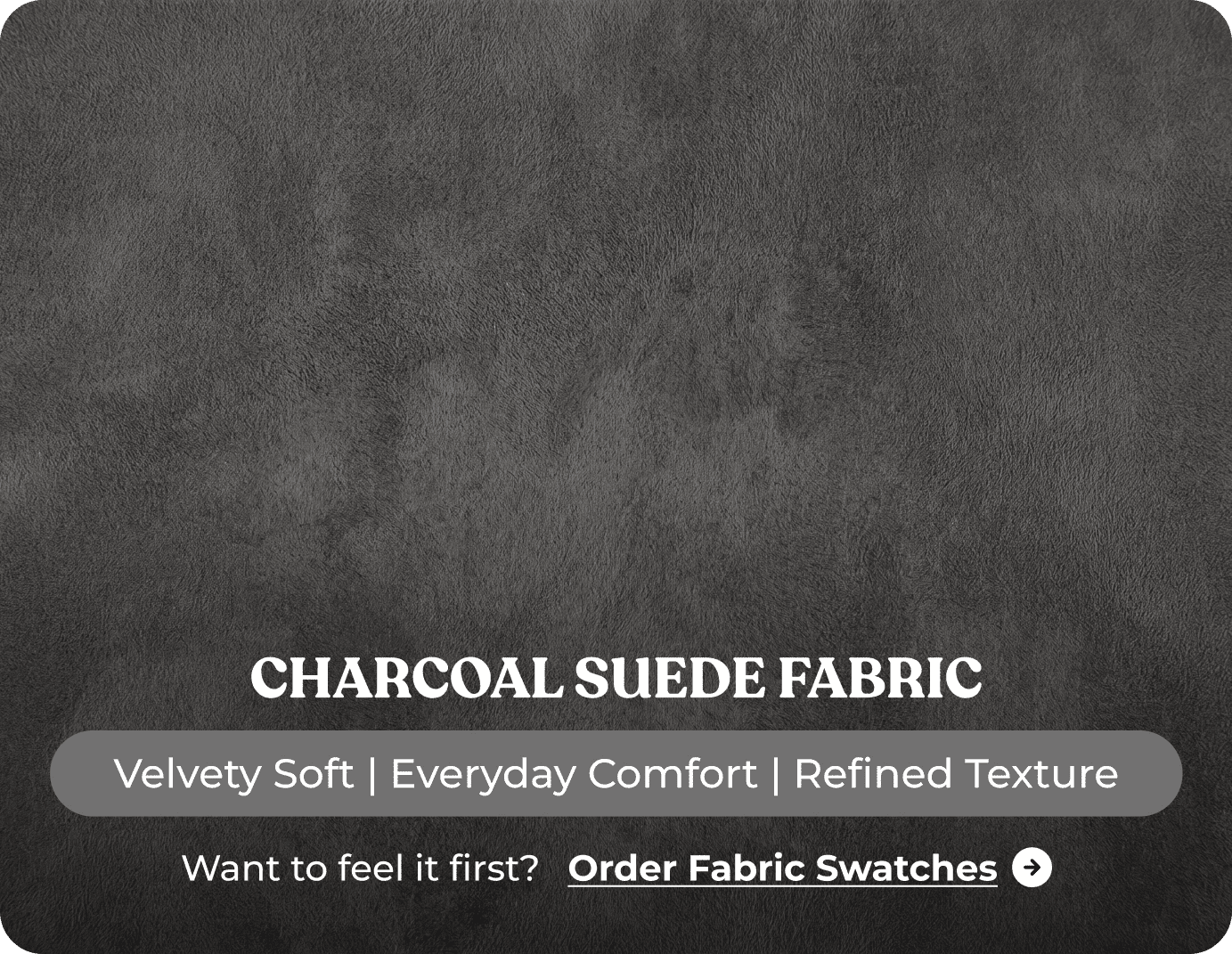 Veloura Charcoal Fabric 2 Seater Sofa