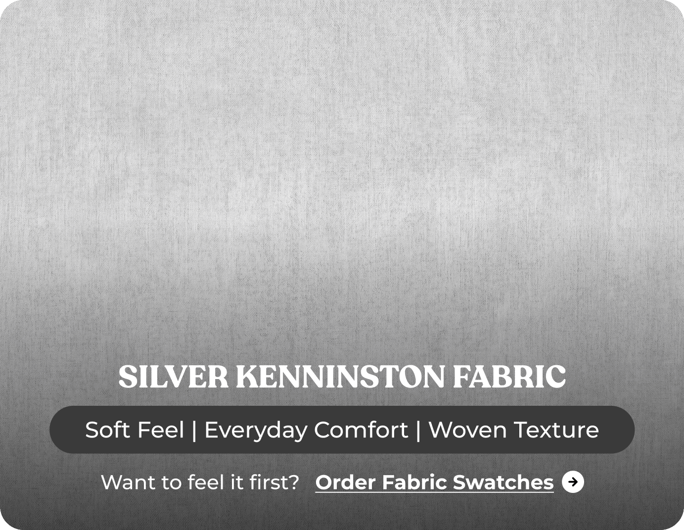 Mayfair Silver Fabric U Shape High Back Corner Sofa + Footstool