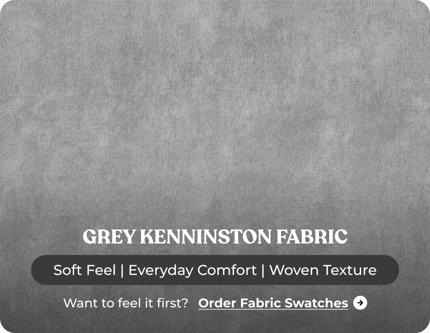 Mayfair Grey Fabric U Shape High Back Corner Sofa + Footstool