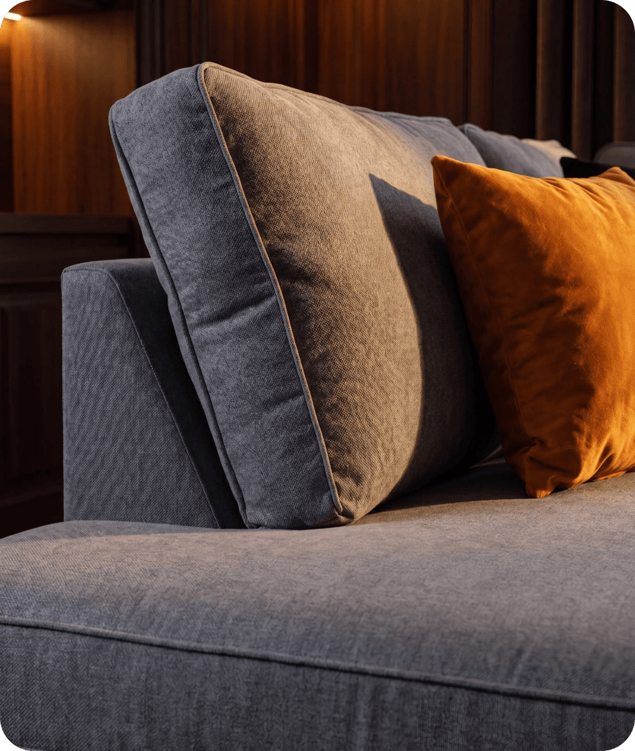Orka Sofa Grey Fabric Left Hand Corner Sofa - LHC
