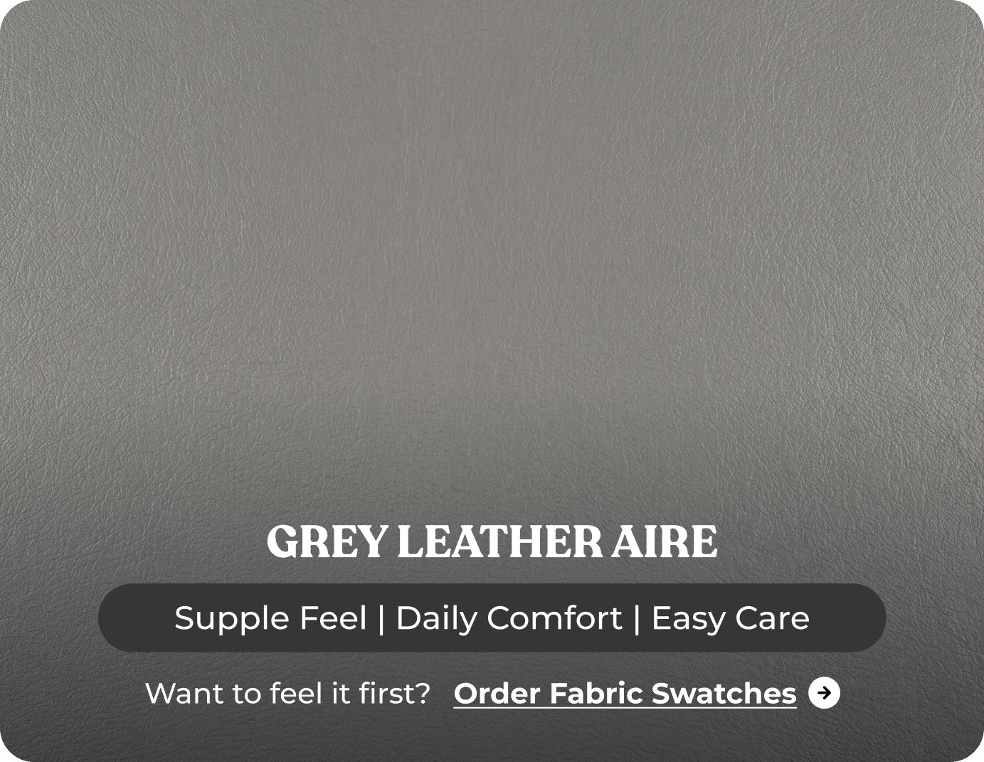 Florence Grey Leather 3 Seater Sofa