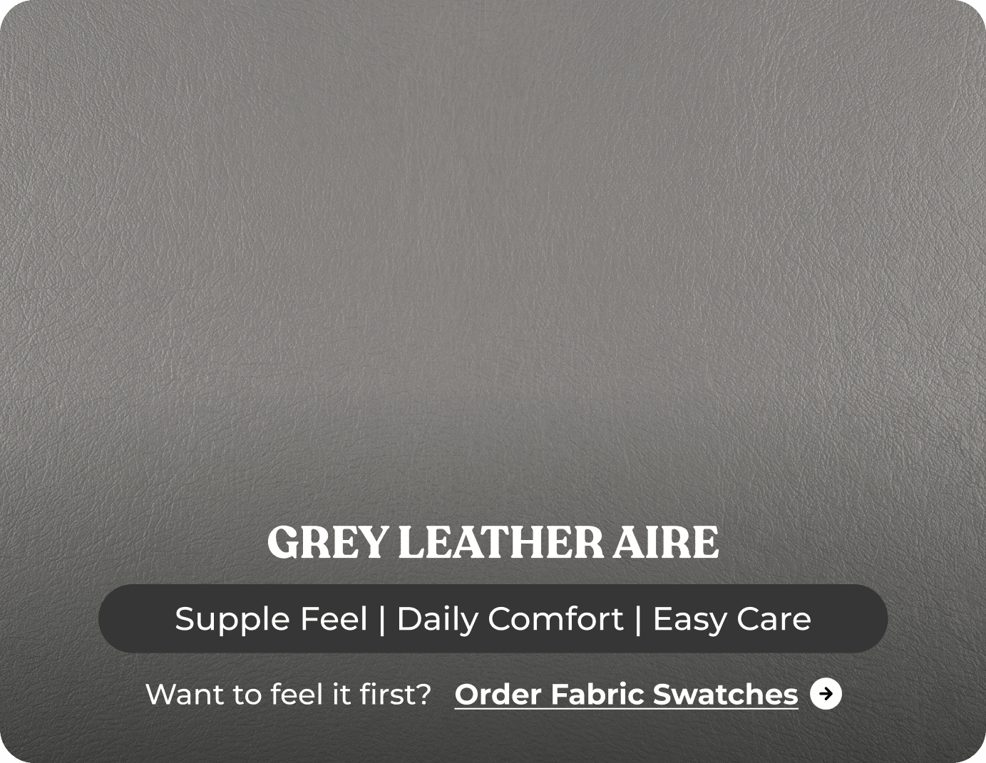 Florence Grey Leather 2 Seater Sofa