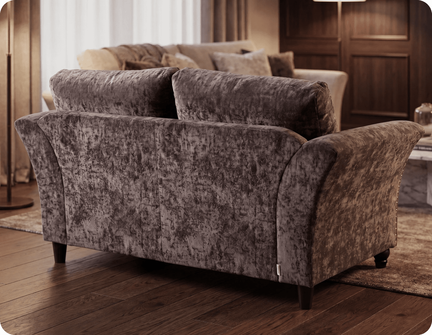 Cotswold Truffle Fabric 2 Seater Sofa