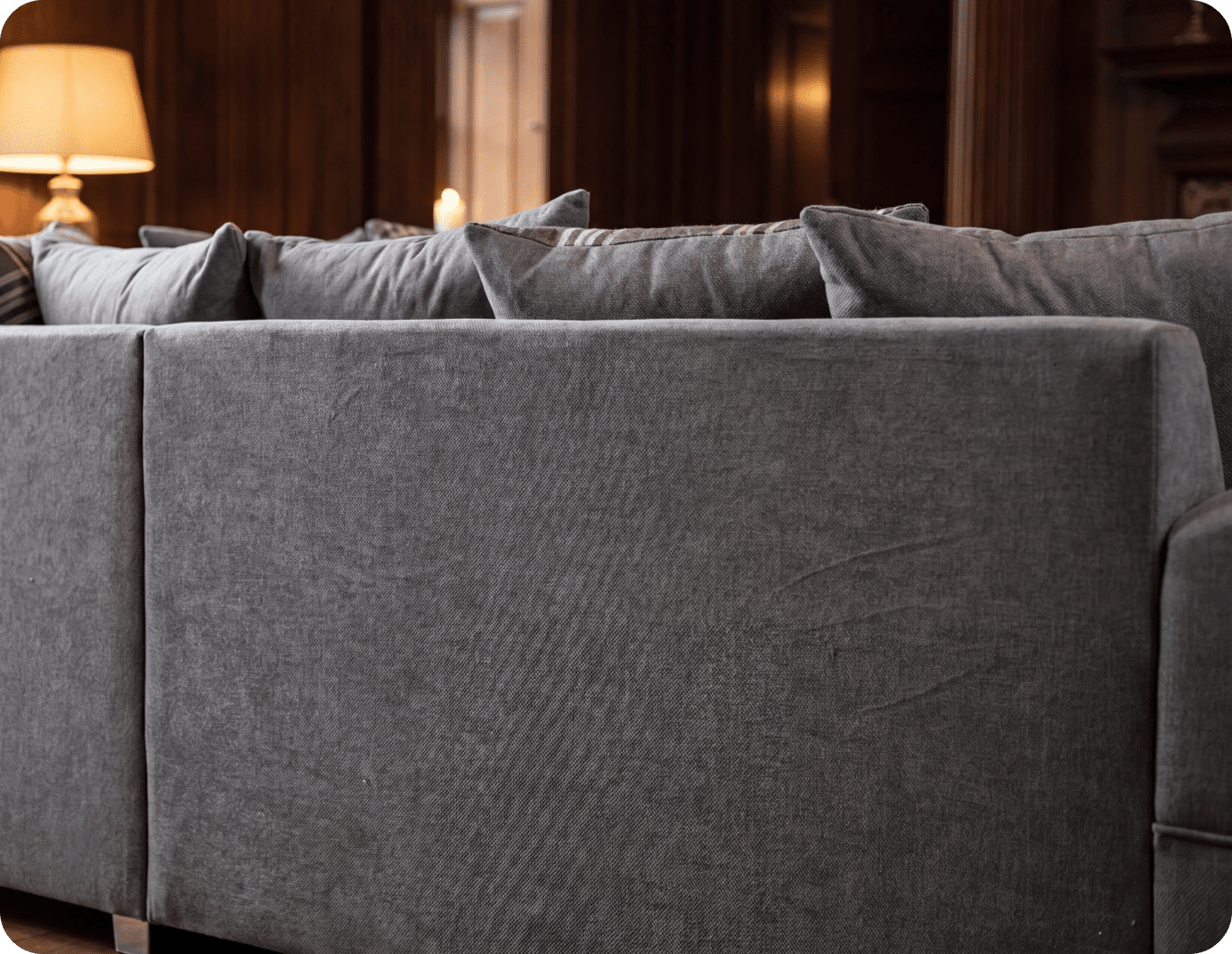 Florence Scatter Grey Fabric Right Corner Sofa