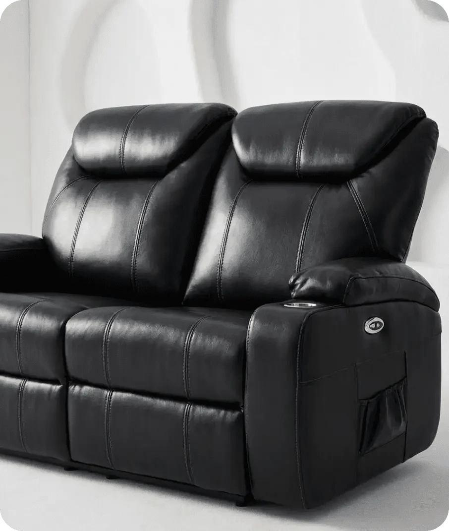 cinemax-black-leather-recliner-2-seater-sofa-close-up-detail