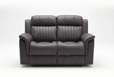 Martini Genuine Leather Grey Electric Recliner 2 Seater Sofa