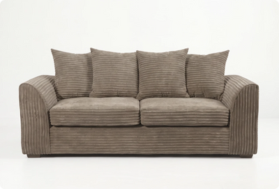 Oxford Caramel Fabric 3 Seater Sofa