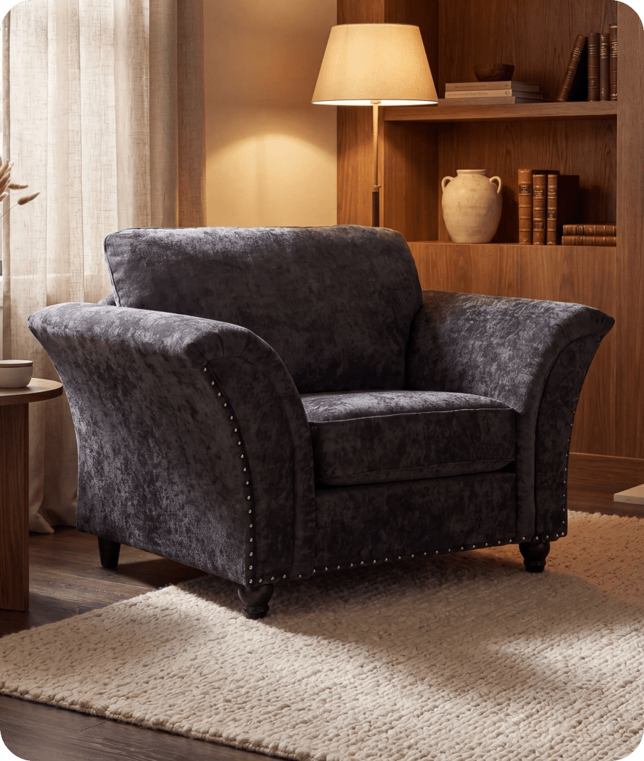 Cotswold Grey Fabric Armchair