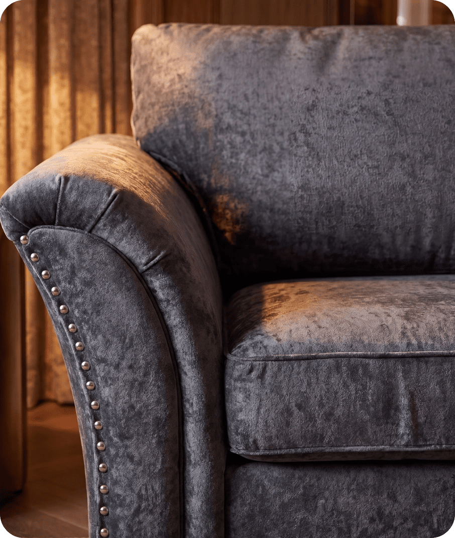 Cotswold Grey Fabric 3 Seater Sofa