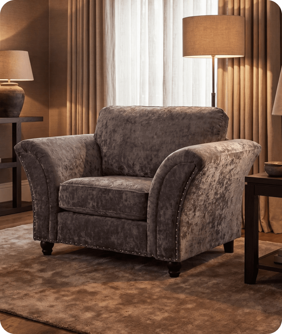 Cotswold Truffle Fabric Armchair