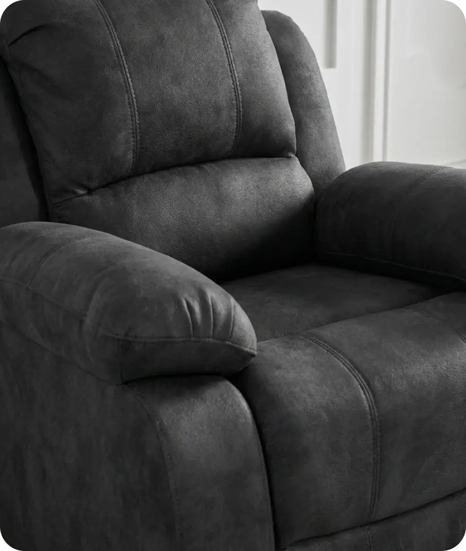 Veloura Charcoal Fabric Armchair
