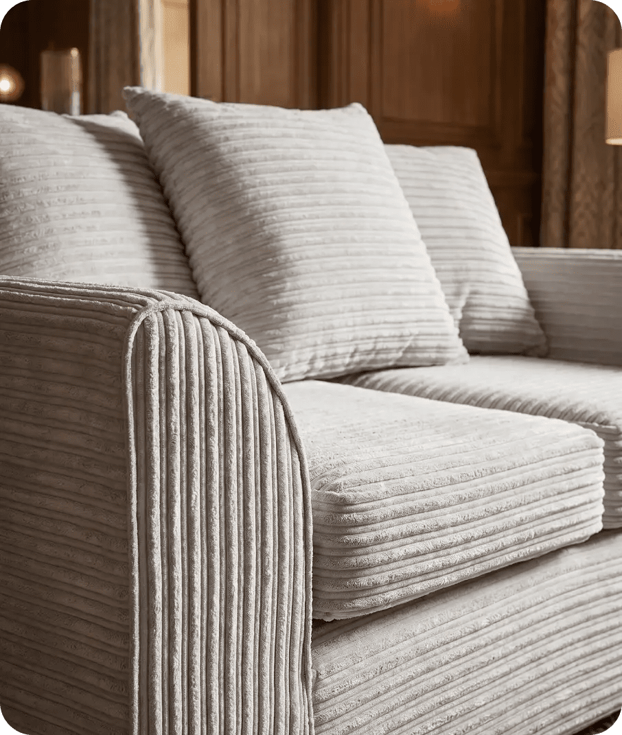Oxford Shark Fabric 2 Seater Sofa