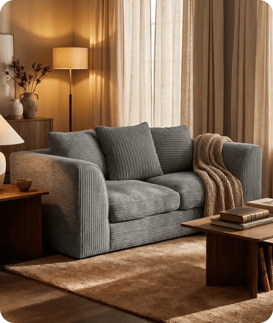 oxford-grey-fabric-2-seater-sofa-in-a-uk-living-room