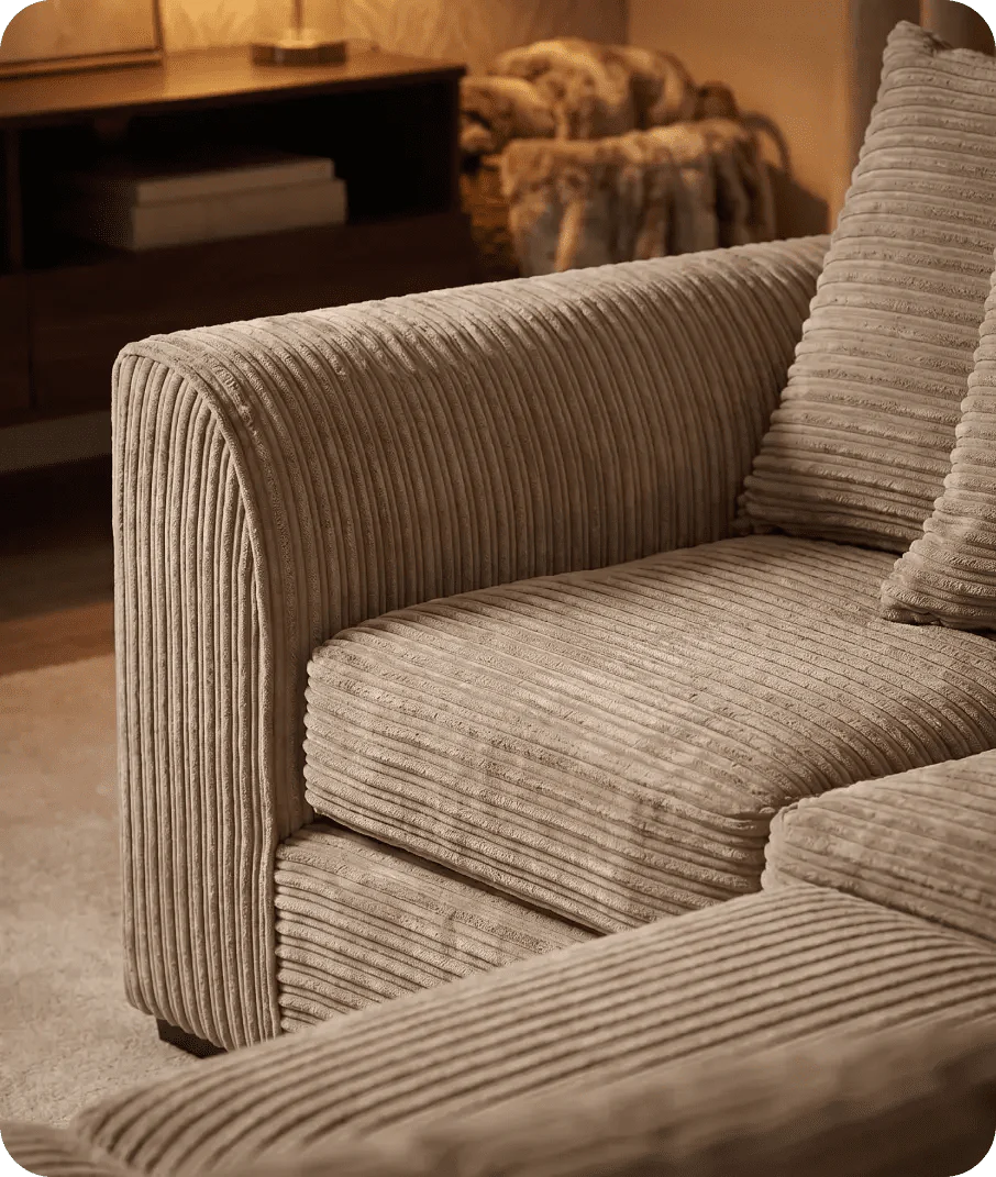 oxford-caramel-fabric-right-hand-corner-sofa-close-up-detail