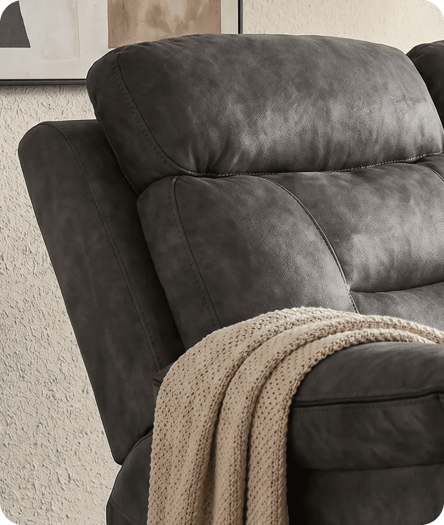 foster-dark-grey-fabric-electric-recliner-2-seater-sofa-side-view