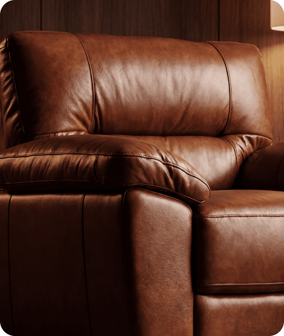 Dalmore Genuine Leather Tan Armchair