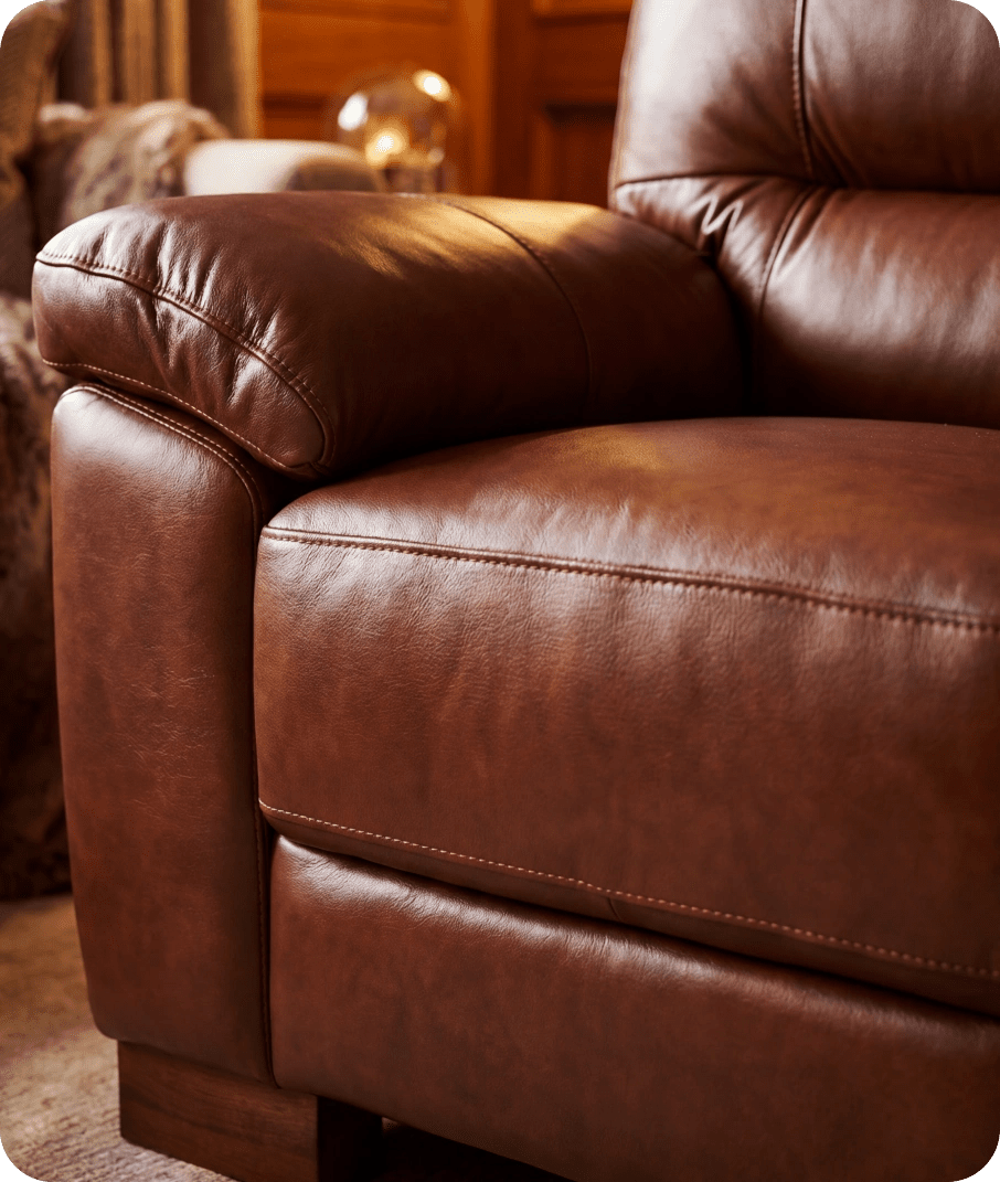 Dalmore Genuine Leather Tan Armchair