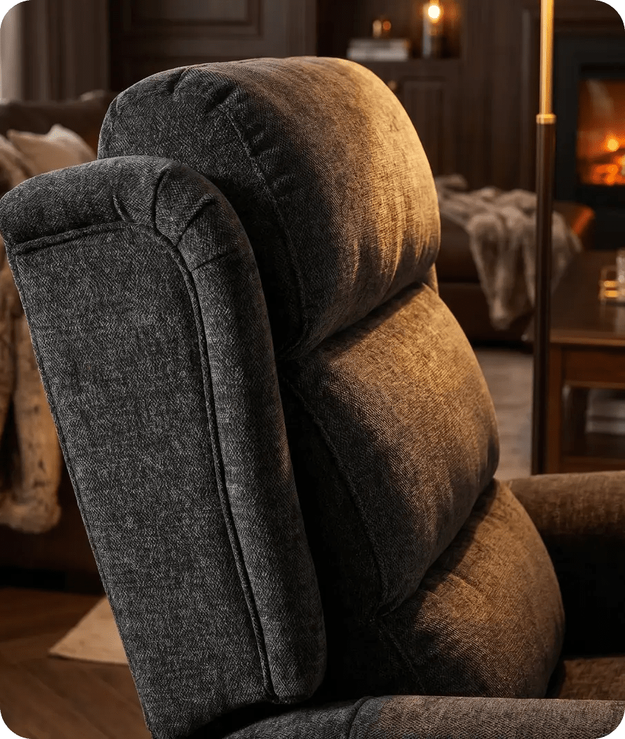 Cambridge Black Fabric Rise & Recline Mobility Chair