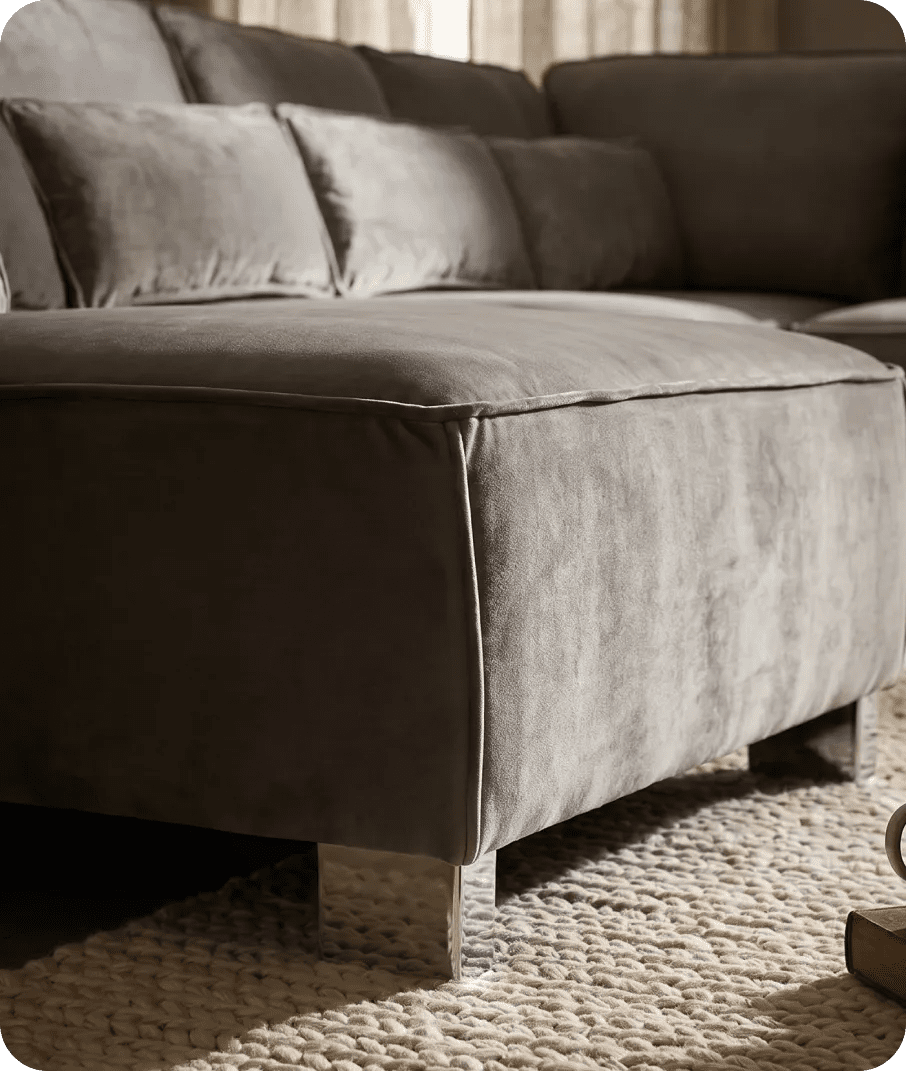 sloane-grey-velvet-u-shape-corner-sofa-side-view