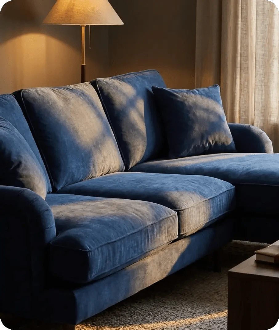 durham-navy-fabric-right-hand-corner-sofa-side-view