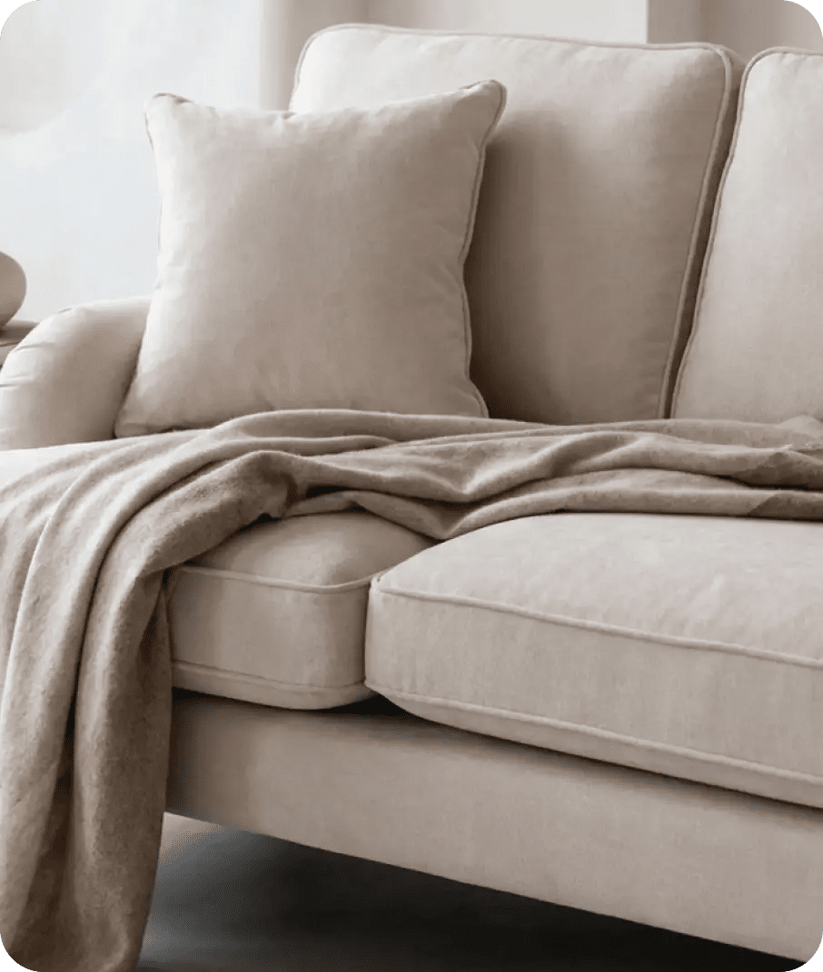 Durham Beige Fabric Right Hand Corner Sofa