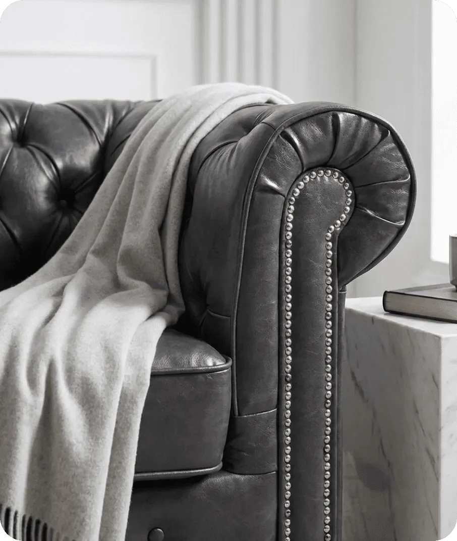 windsor-classic-grey-leather-armchair-close-up-detail