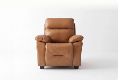 Velmont Genuine Leather Caramel Armchair