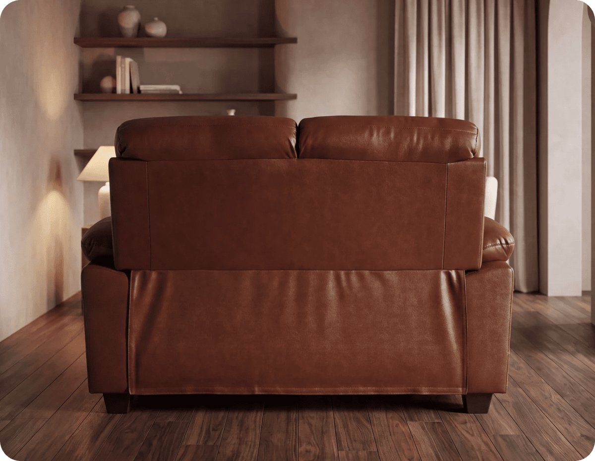 Velmont Genuine Tan 2 Seater Sofa