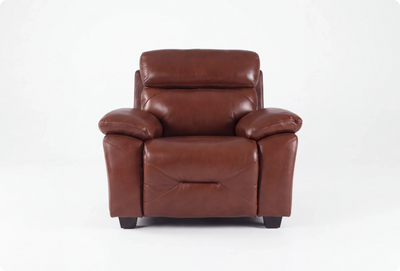 Velmont Genuine Leather Tan Armchair