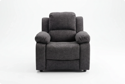 Veloura Charcoal Fabric Armchair