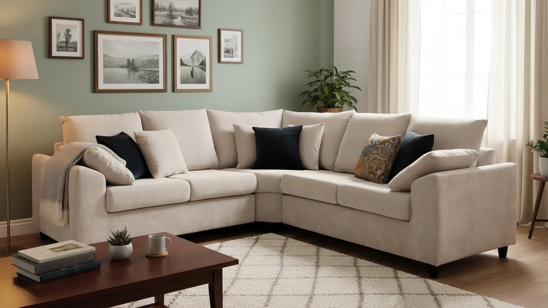 Euphoria Light Grey Corner 2r2 - Furniture Instore