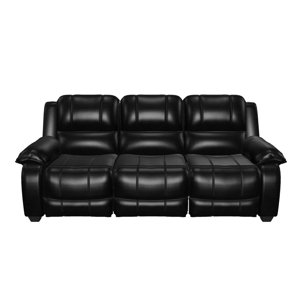 York Mustard Leather Manual Recliner 3 Seater Recliner Sofa