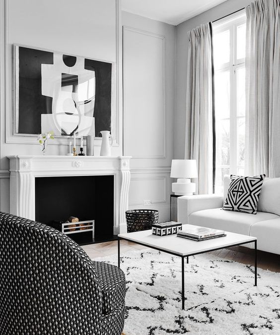 5 Ways to Style a Black and White Living Room