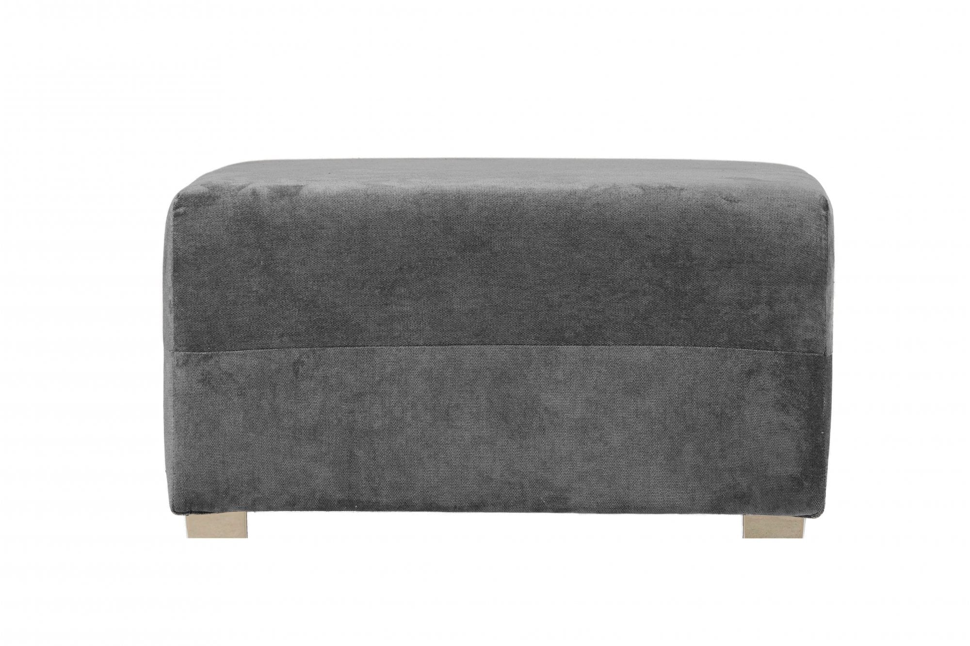 Verona Grey Fabric Footstool