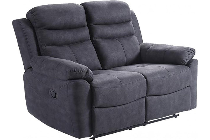 Ledbury Grey Fabric Manual Recliner 2 Seater Sofa