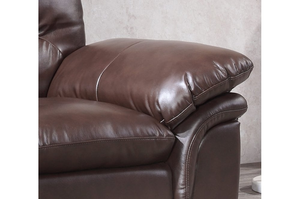 Verona Brown Leather Armchair