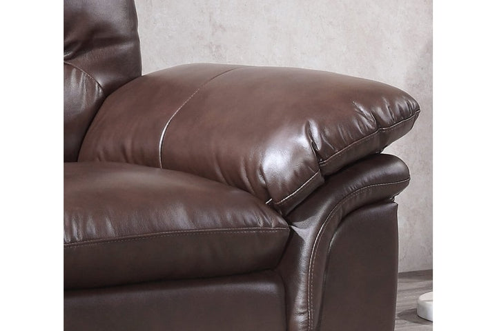 Verona Brown Leather Armchair