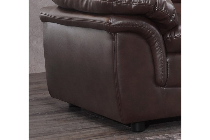 Verona Brown Leather Armchair