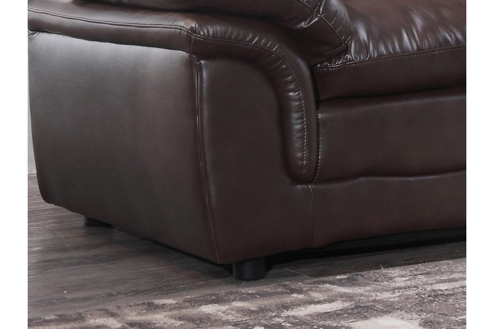 Verona Brown Leather 2 Seater Sofa