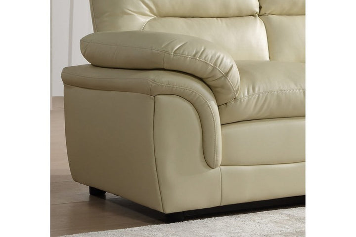 Verona Cream Leather 2 Seater Sofa
