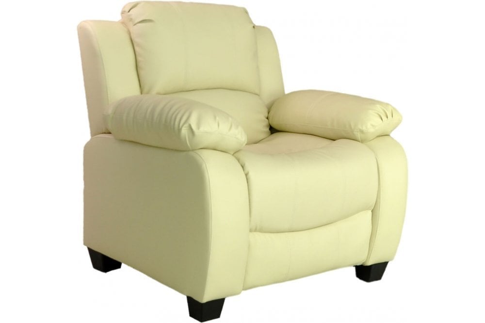 Kenton Cream Leather Armchair